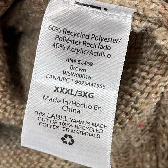 Free Assembly oversized dropped shoulder rolled collar tunic sweater size XXXL - Picture 6 of 6